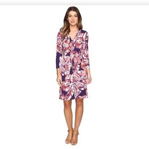 Brushstroke Blooms Tambour Dress